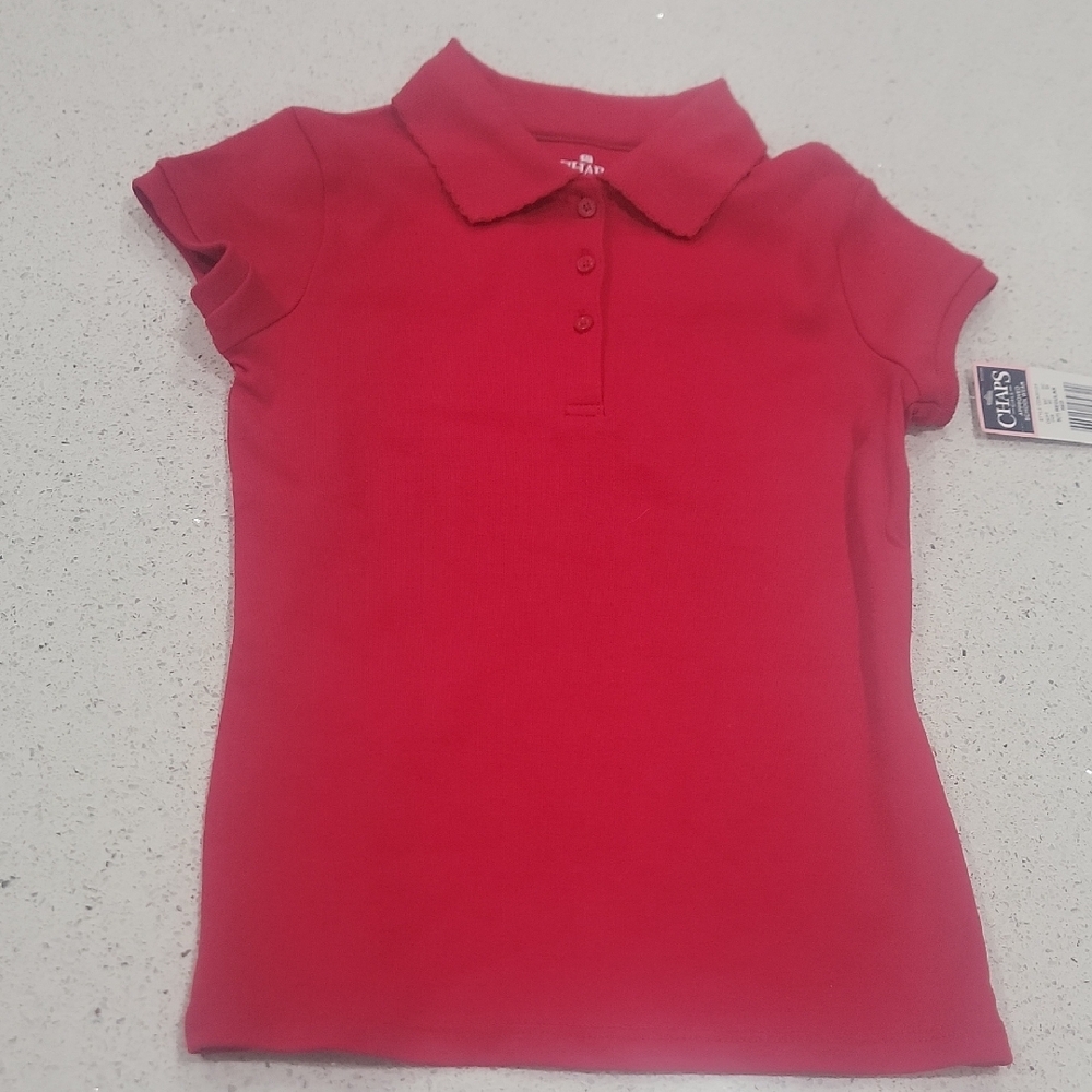 Chaps Girls' Red Schoolwear Top